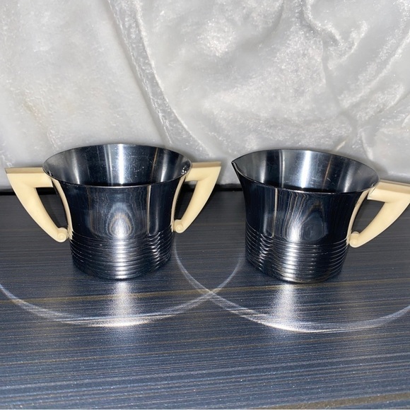 Vintage Chase Aluminum Sugar Creamer Set - Picture 3 of 6